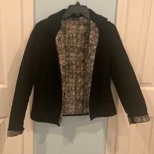 Black, quilted jacket! Adorable.
